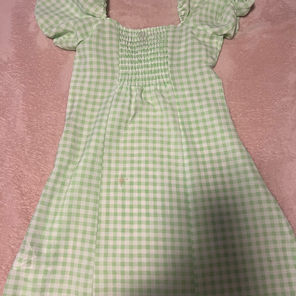 Green Gingham Dress